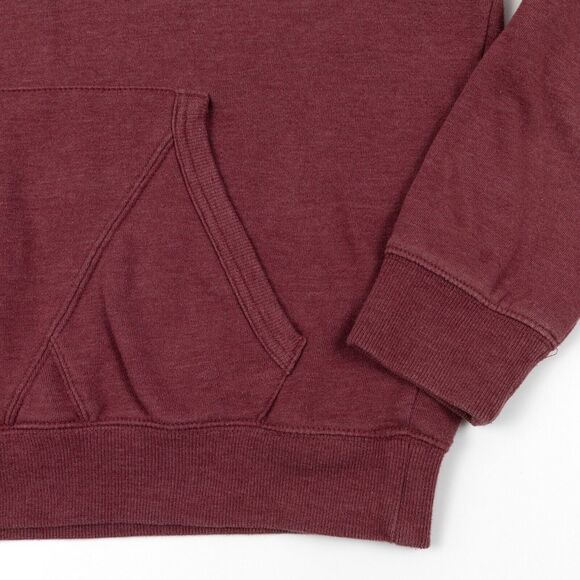 Volcom‎ Maroon Heather Blaqued Out Logo Hoodie Pullover Men's Size Medium - Picture 5 of 13